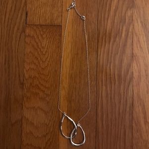 Interlocking Double Teardrop Necklace
